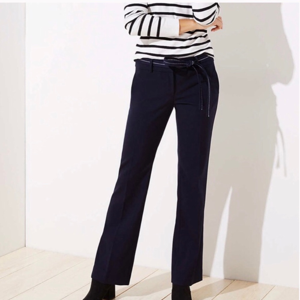 NWT Loft Navy Blue Marissa Trousers
